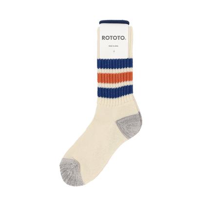 ROTOTO コースリブオールドスクールクルーソックス