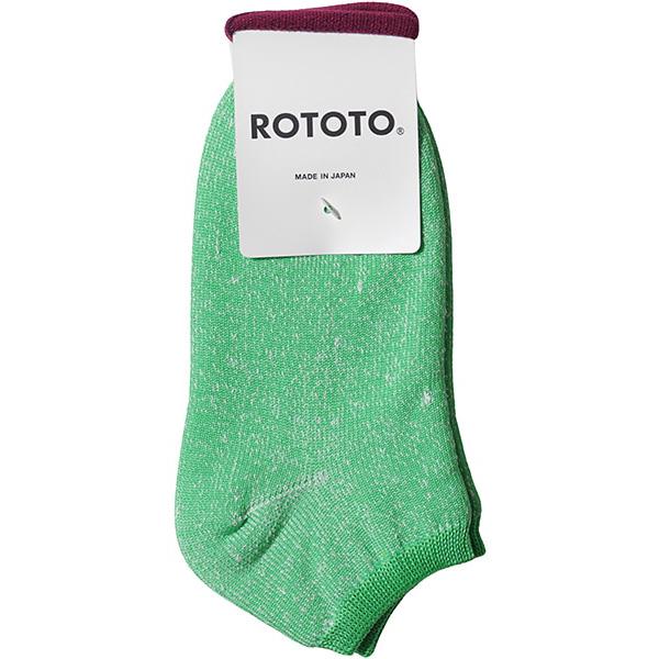  ROTOTO ROTOTO Washi Pile Short Socks  Neon画像1