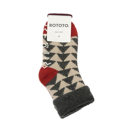 ROTOTO コンフィールームソックスサンカク