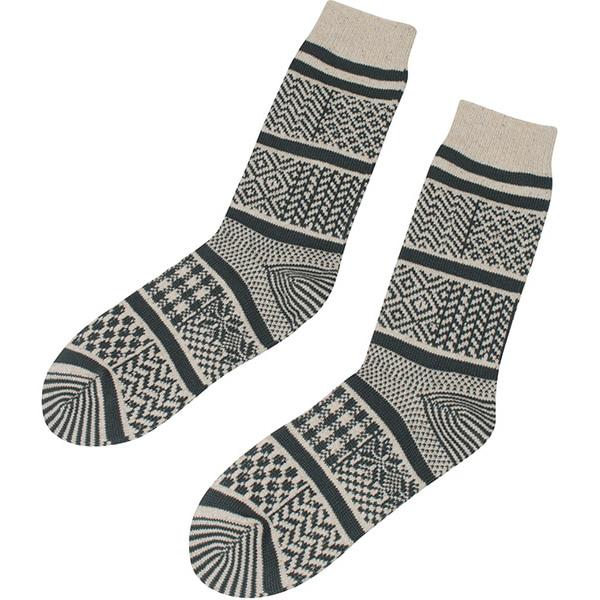  ROTOTO ROTOTO Multi Jacquard Crew Socks画像3