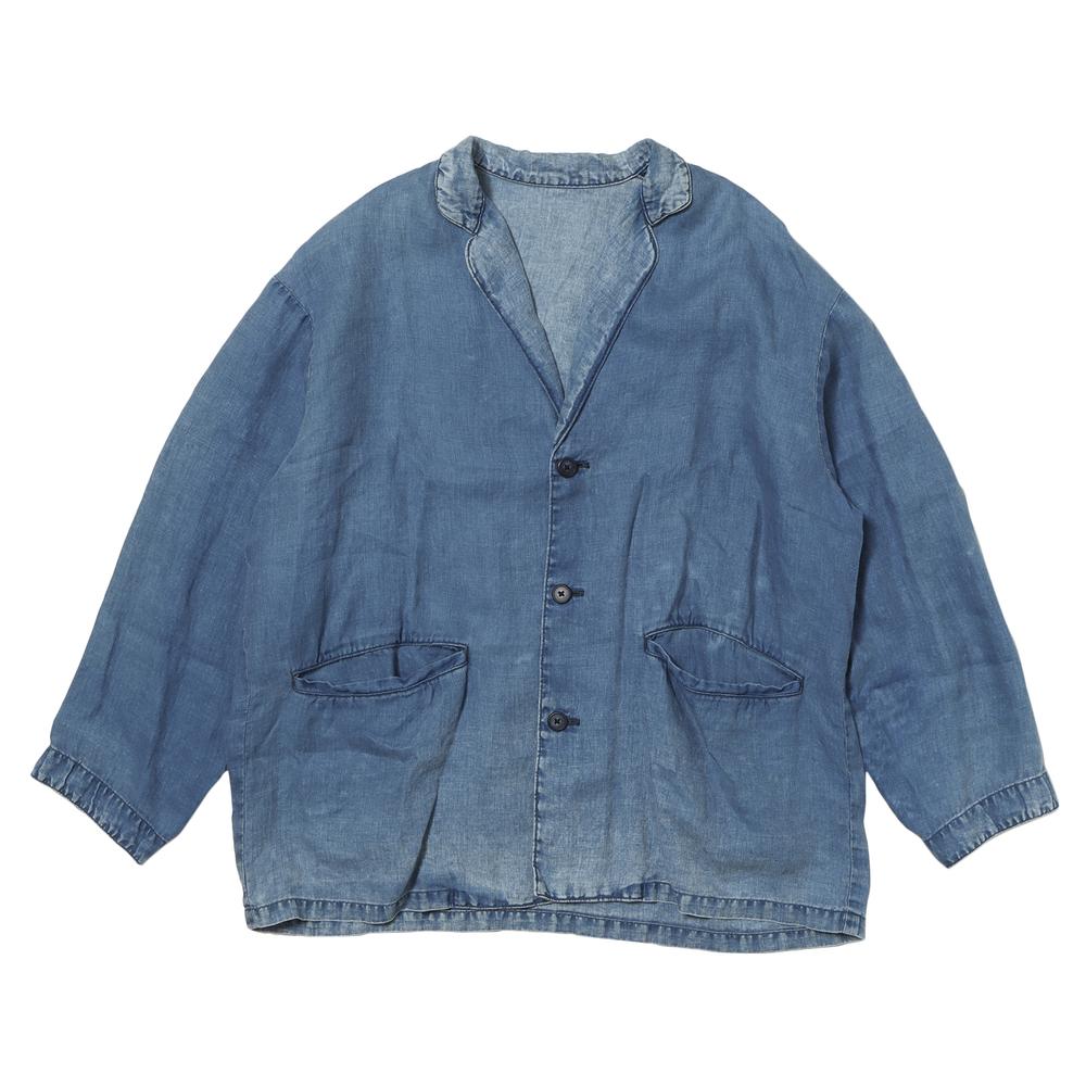 PORTER CLASSIC INDIGO LINEN WIDE JACKET｜BILLY