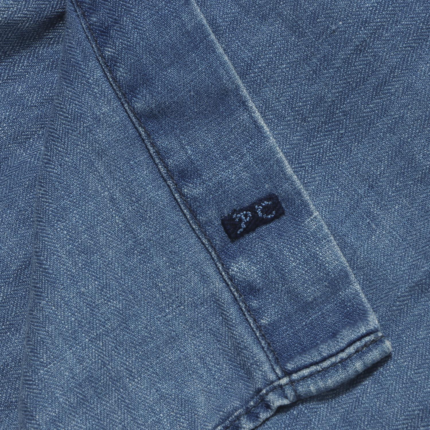  PORTER CLASSIC INDIGO LINEN SHIRT JACKET画像4
