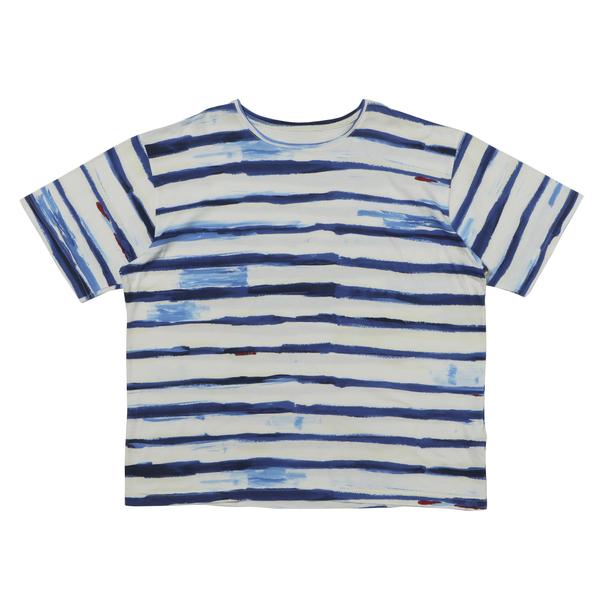 PORTER CLASSIC アーティスト ボーダー Tシャツ ブルー L