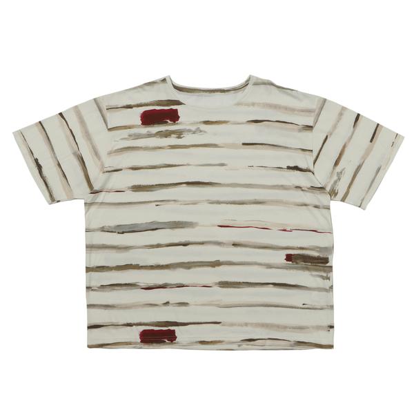 PORTER CLASSIC アーティスト ボーダー Tシャツ ベージュ M