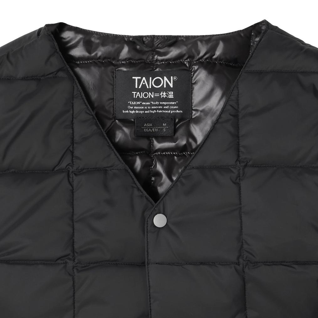  TAION TAION Basic V-Neck Button Inner Down Vest画像2