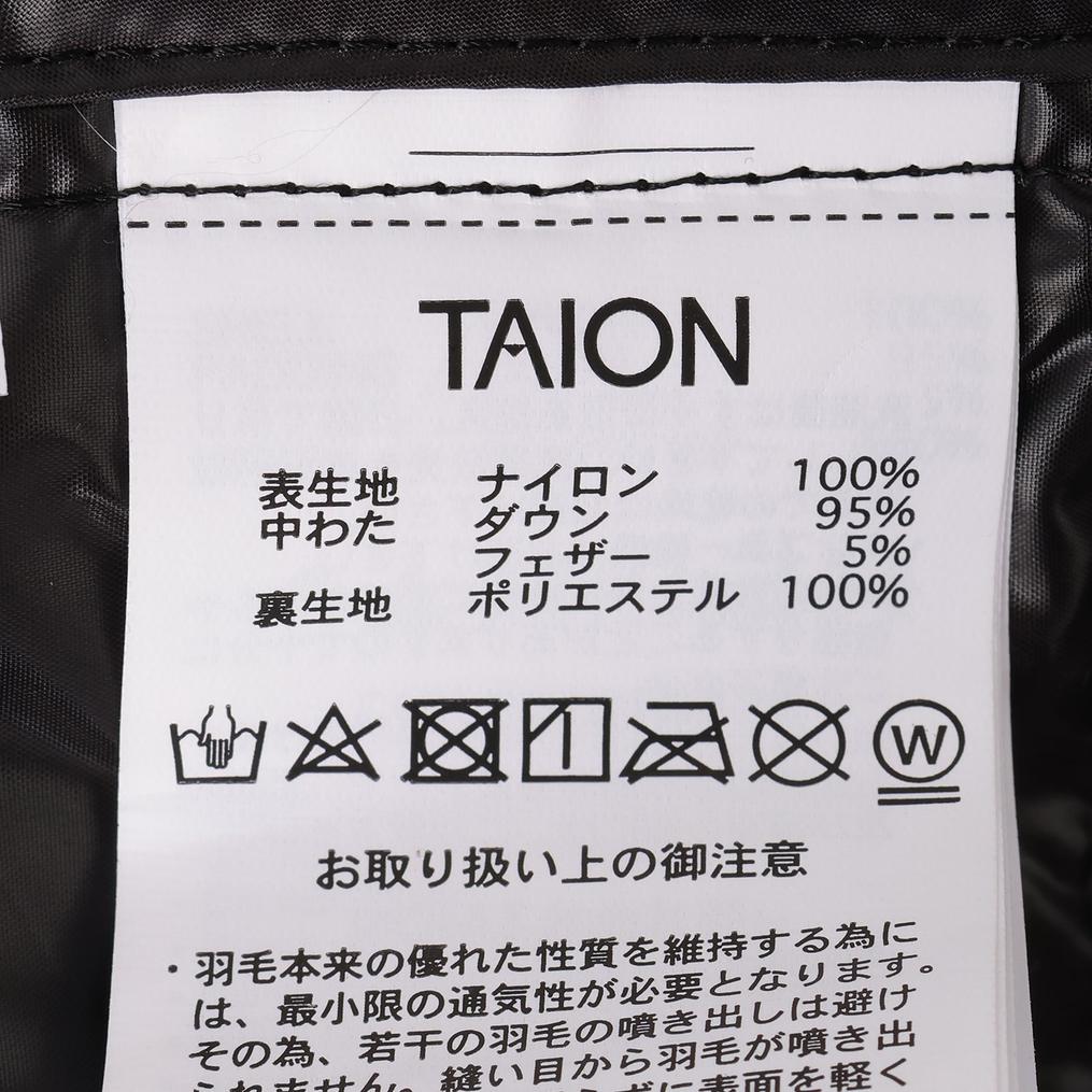  TAION TAION Basic V-Neck Button Inner Down Vest画像5