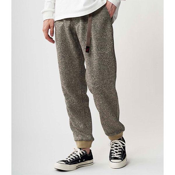 GRAMICCI KNIT FLEECE NARROW PANTS【M】グレー Gramicci（グラミチ） パンツ フリース ナローパンツ GRAMICCI BONDING