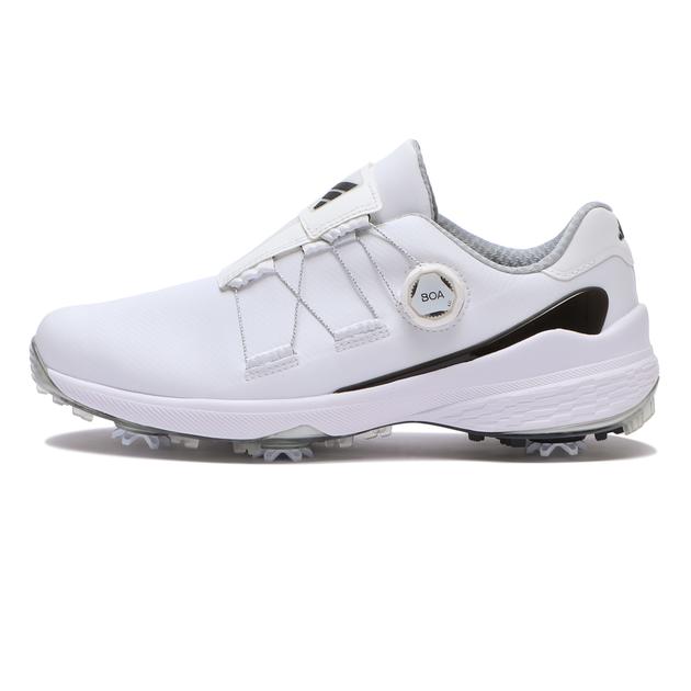 【中古】美品 adidas アディダス ゼッドジー23 ボア パフォーマンス ゴルフ シューズ スニーカー 靴 GY9713 サイズ27.5cm 白 ホワイト メンズ Luxs ブランド古着のリュクス