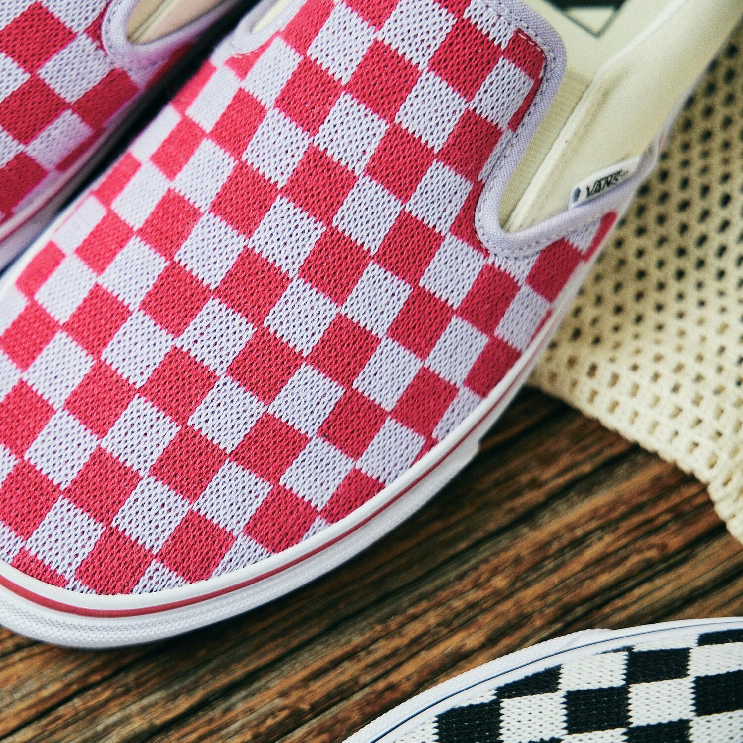 VANS】 ヴァンズ SLIP ON スリッポン V98CF CHKNT PPL/RED CHK | ABC 