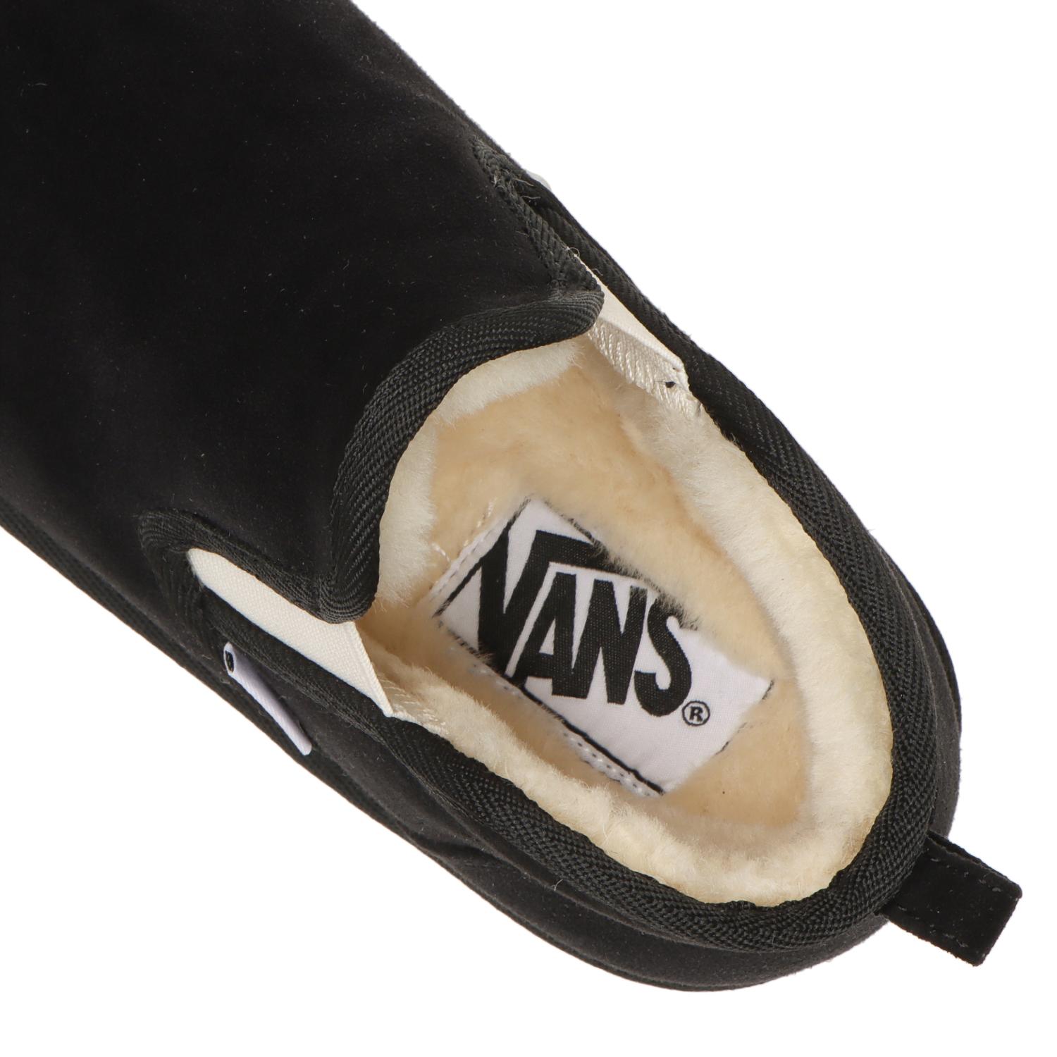 VANS】 ヴァンズ SLIP ON MID B スリッポンミッドボア V8068 BLACK