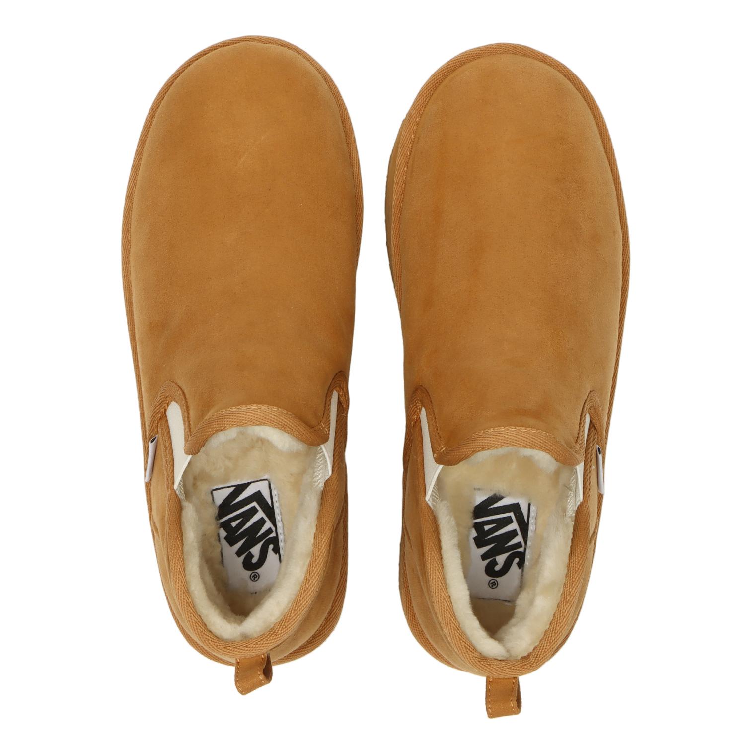 VANS】 ヴァンズ SLIP ON MID B スリッポンミッドボア V8068 CAMEL