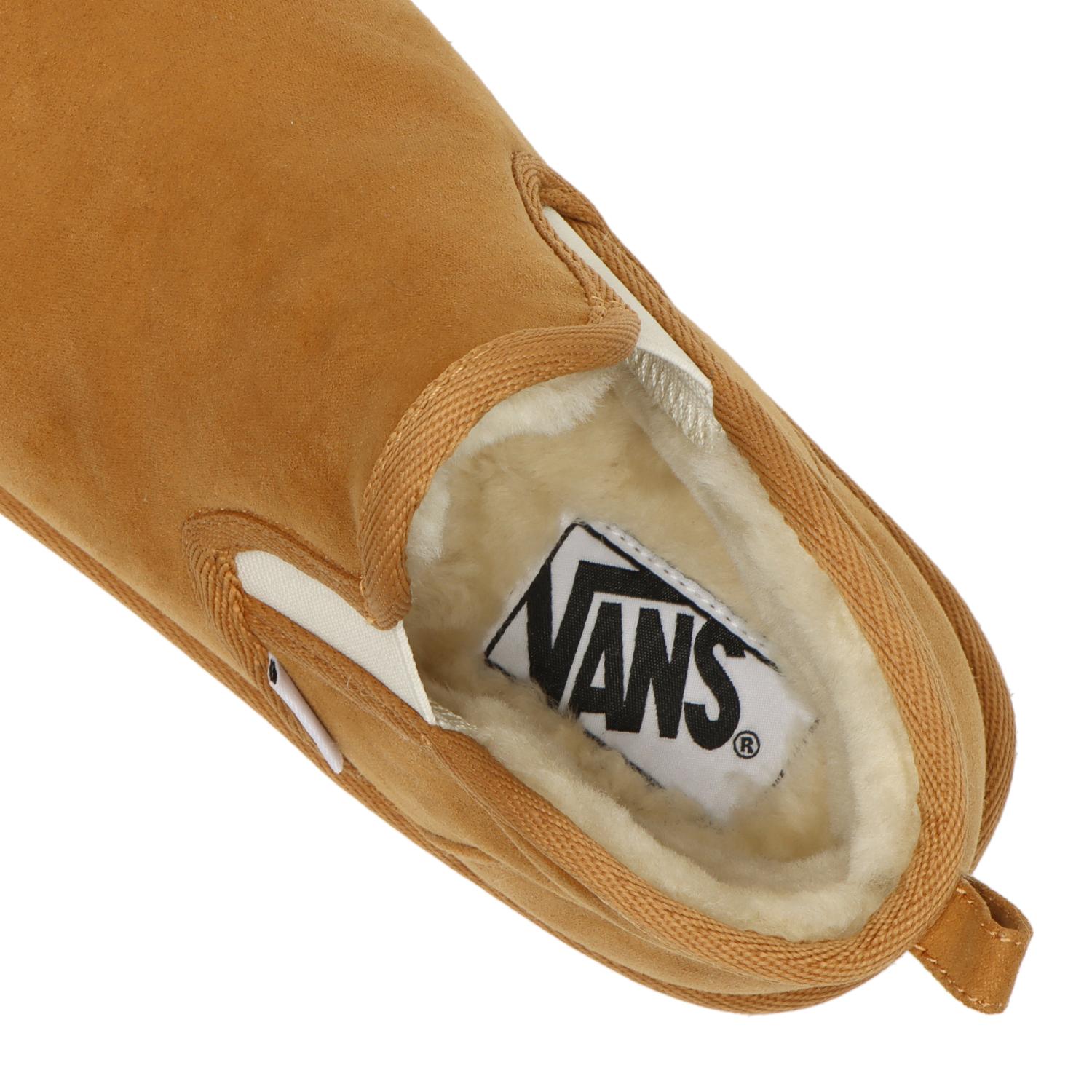 VANS】 ヴァンズ SLIP ON MID B スリッポンミッドボア V8068 CAMEL