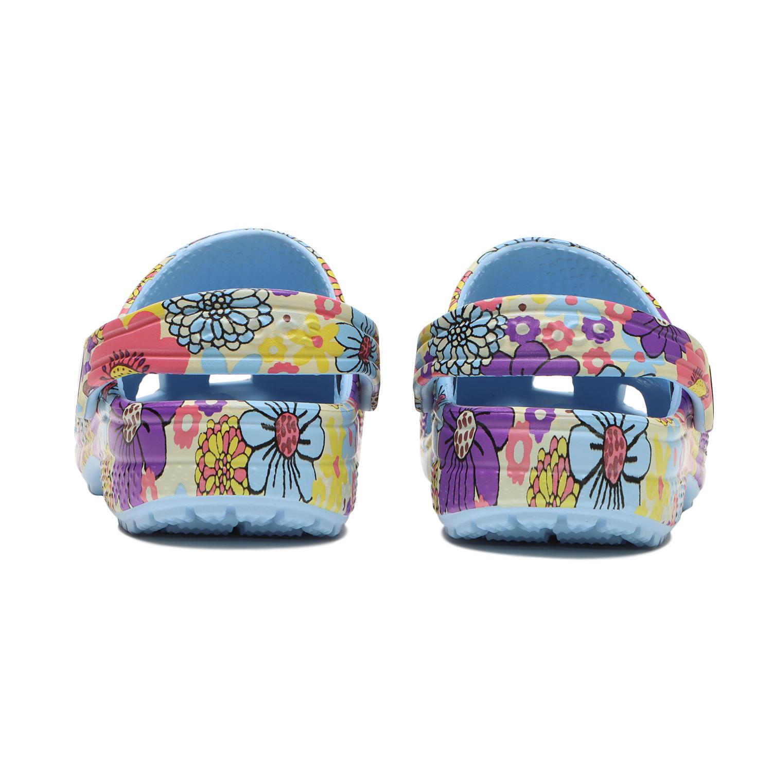 くうるう　　0206 キッズ 【crocs】 クロックス 18-21 CLS RETRO FLORAL CLOG K