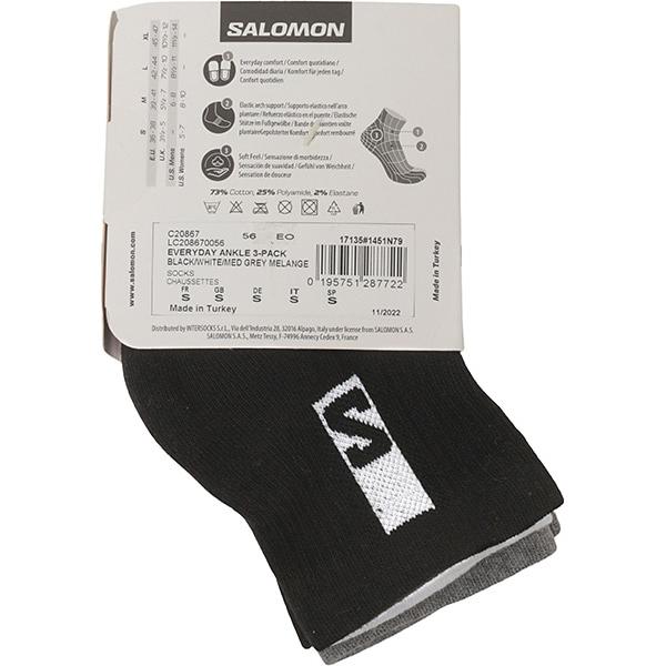  SALOMON SALOMON Everyday Ankle 3-Pack画像2