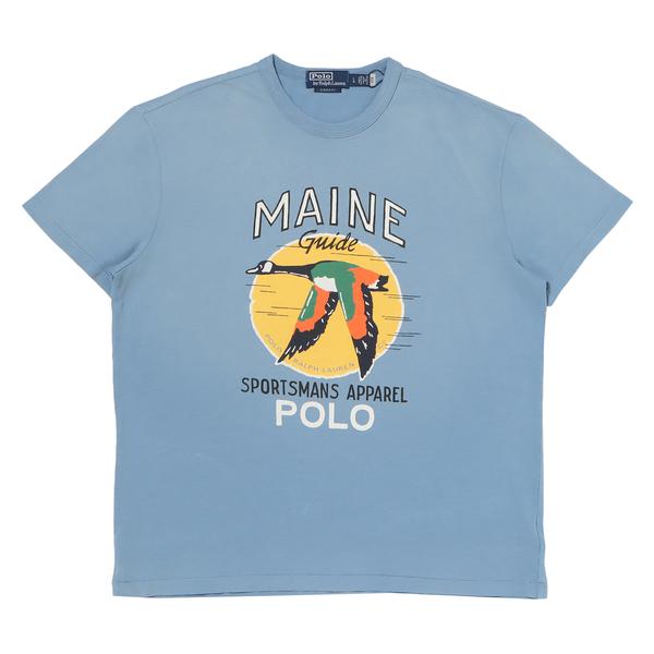 POLO RALPH LAUREN クラシックフィット ジャージー グラフィック Tシャツ ブルー M