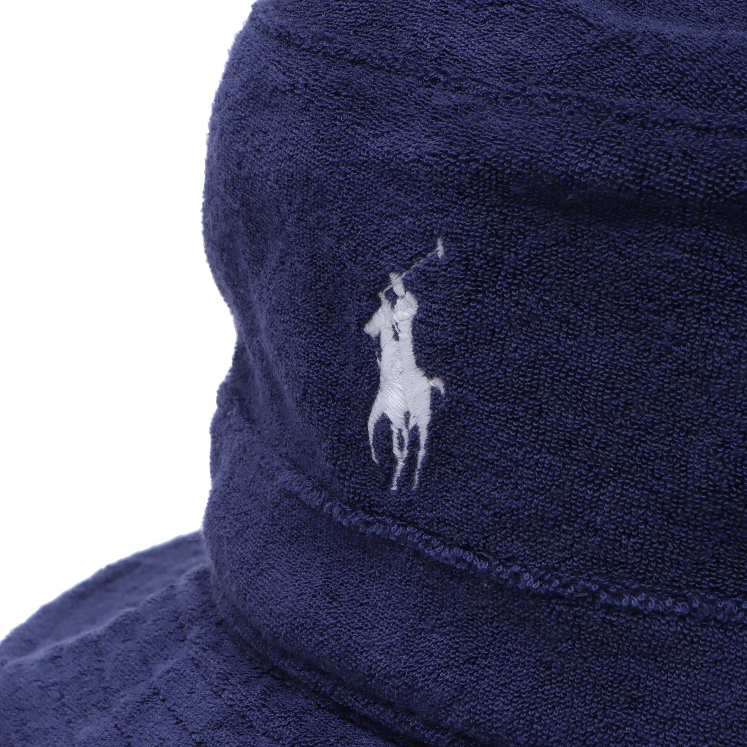  POLO RALPH LAUREN COTTON-BLEND TERRY BUCKET HAT画像4