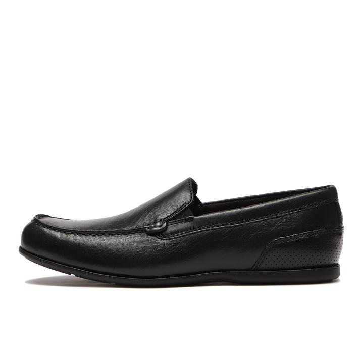 yz yROCKPORTz bN|[g Malcom Slip On }R Xb| RPI-CJ2275W BLACK 8(26cm)