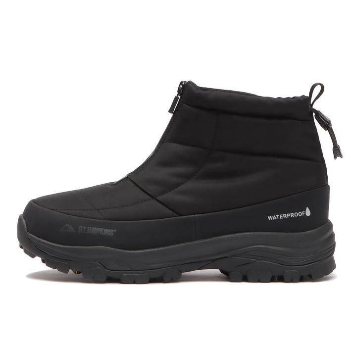 �yHAWKINS�z �z�[�L���X ZIPPER BOOTIE WP �W�b�p�[�u�[�e�B�[�E�H�[�^�[�v���[�t HL85021 BLACK 7(25cm)