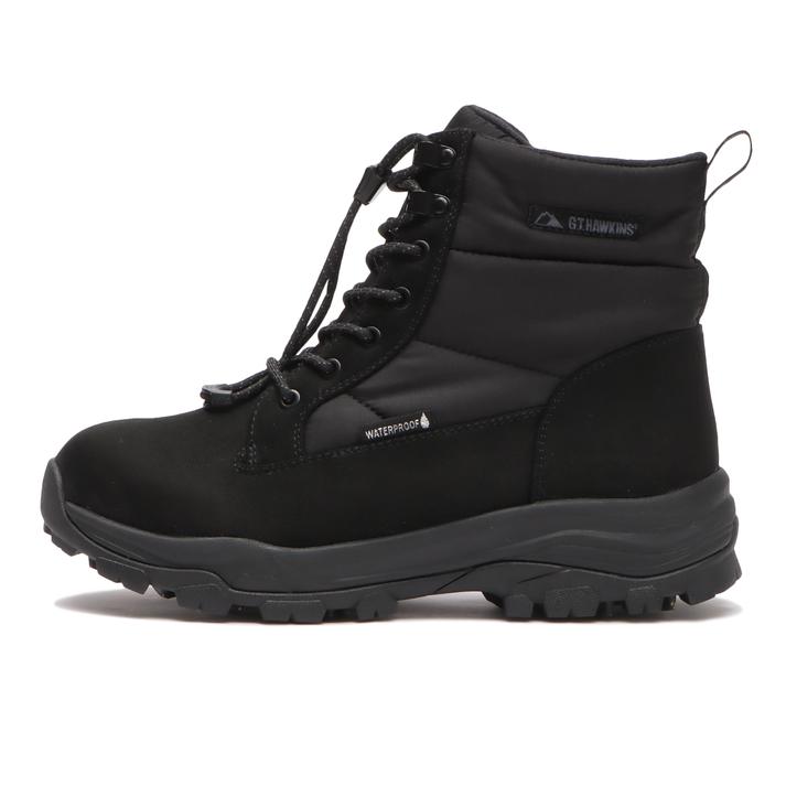 �yHAWKINS�z �z�[�L���X LACEUP BOOTIE WP ���[�X�A�b�v�u�[�e�B�[�E�H�[�^�[�v���[�t HL85023 BLACK 7(25cm)