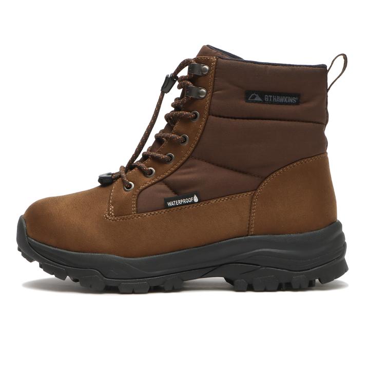 �yHAWKINS�z �z�[�L���X LACEUP BOOTIE WP ���[�X�A�b�v�u�[�e�B�[�E�H�[�^�[�v���[�t HL85023 BROWN/D.BROWN 7(25cm)