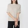 モデル：161㎝ / 着用サイズ：F Healthknit HEALTH KNIT Narrow Border Jersey Crew Neck Tee画像1