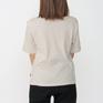 モデル：161㎝ / 着用サイズ：F Healthknit HEALTH KNIT Narrow Border Jersey Crew Neck Tee画像3