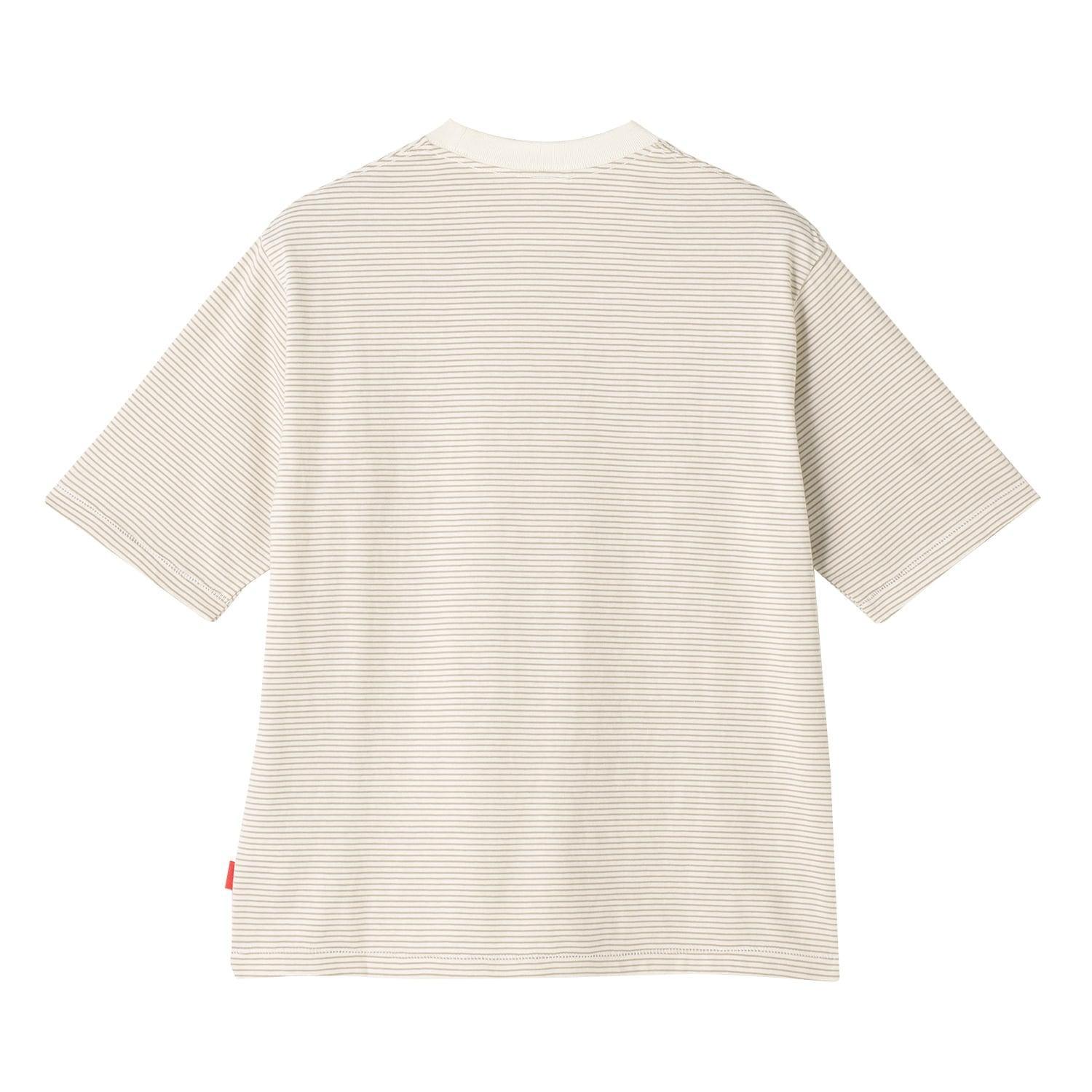 Healthknit HEALTH KNIT Narrow Border Jersey Crew Neck Tee