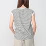 モデル：161㎝ / 着用サイズ：F Healthknit HEALTH KNIT Narrow Border Sleeveless画像3
