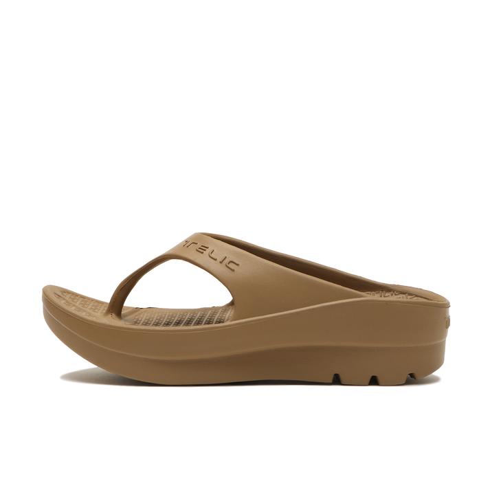 ���f�B�[�X �yTELIC�z �e���b�N W- FLIP FLOP W- FLIP FLOP W- FLIP FLOP CAMEL 22.5cm