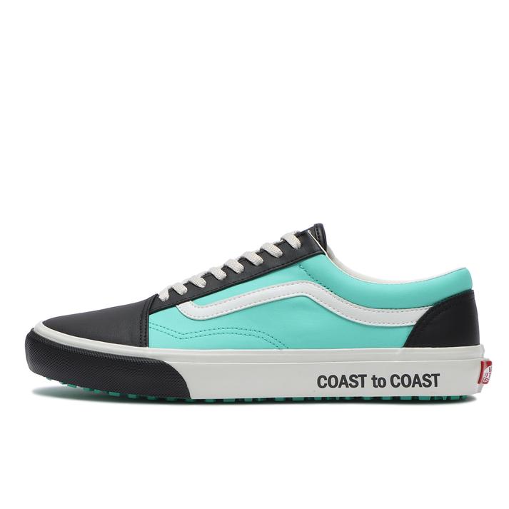 VANS Coast to Coast Collection yVANSz @Y OLD SKOOL I[hXN[ V36CF COATED/@ BLACK/TURQUOISE 7(25cm)