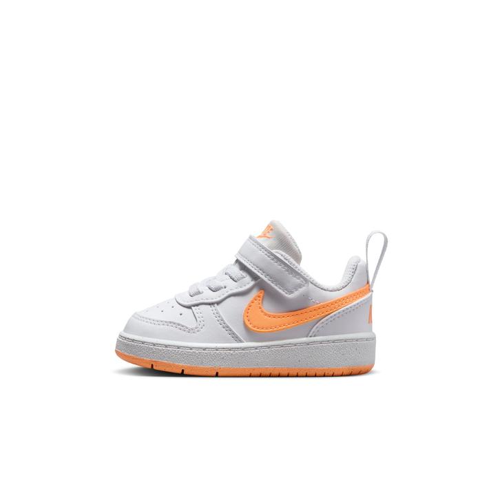 xr[ yNIKEz iCL 12-16 COURT BOROUGH LOW (TD) R[g {[ LOW Ntg TD KDV5458 119WHT/PCHCRM 13cm