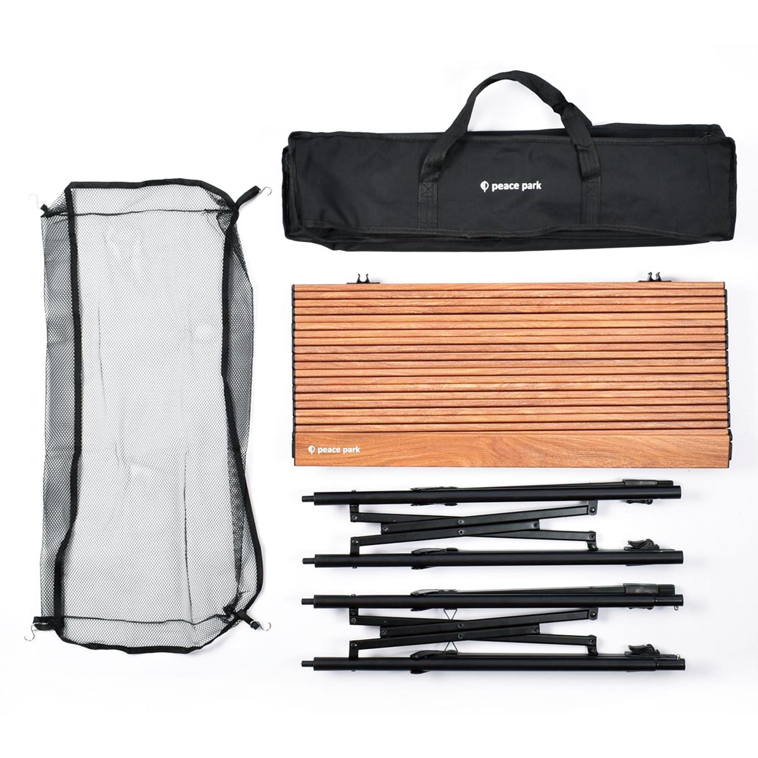 peace park ハイアンドロウアルミテーブル ピースパーク（peace park）「ハイアンドロウアルミテーブル（HIGH