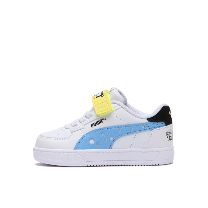 ベビー 【PUMA】 プーマ 12-16CAVEN 2.0 SPONGEBOB AC ケーブン 2.0 スポンジボブ AC+イ 393898 01WHT/BLK/PEACH 12cm
