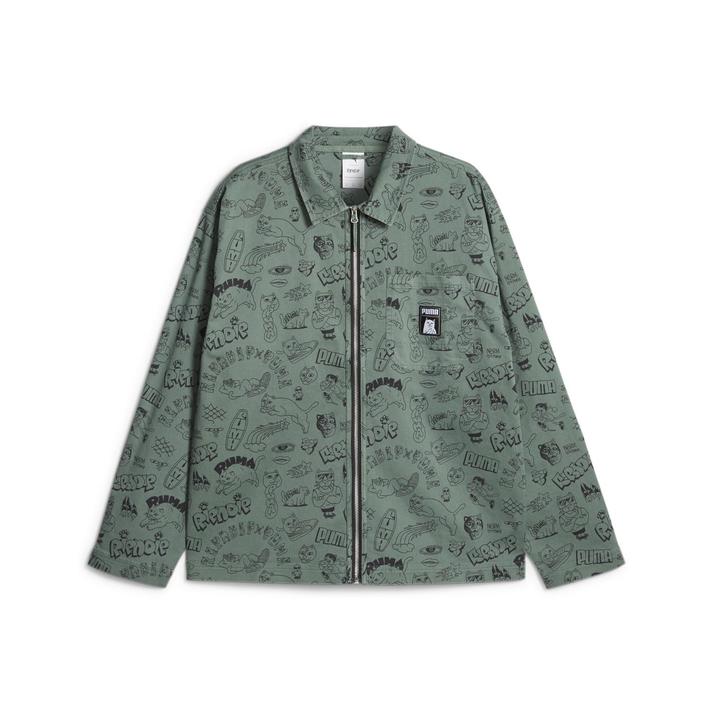 �yPUMA�z �v�[�} M RIPNDIP AOP TWILL SHIRT �A�E�^�[ 622198 44EUCALYPTUS S