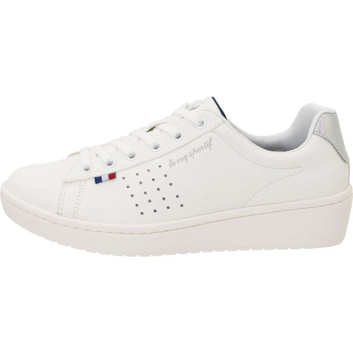 【送料無料】 レディース 【LE COQ】 ルコックスポルティフ LA ROLAND LIFT MF LA ローラン リフト MF QZ3XJC10WR ABC-MART限定 *WHITE/RAINBOW 22.5cm