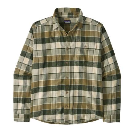 patagonia メンズロングスリーブライトウェイトフィヨルドフランネルシャツ