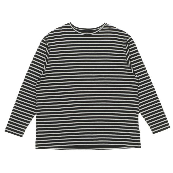 PORTER CLASSIC ビートニック ボーダー クルーネック ブラック S