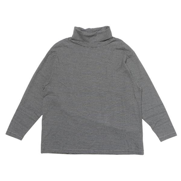 PORTER CLASSIC ビートニック ボーダー タートルネック グレー M