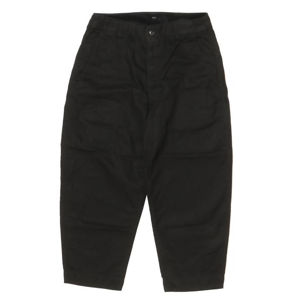 PORTER CLASSIC パラフィン コーデュロイ パンツ ウォッチチェーンアイテム ブラック S