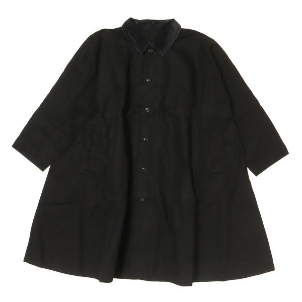 PORTER CLASSIC パラフィン コーデュロイ スウィングコート ブラック 1