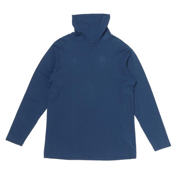 PORTER CLASSIC ピース コットン タートルネック ブルー M
