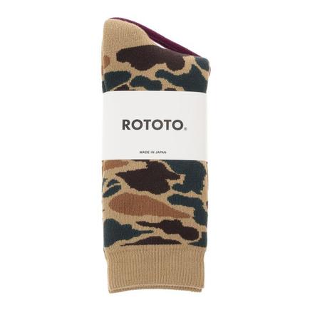 ROTOTO ロトト パイルカモクルーソックス