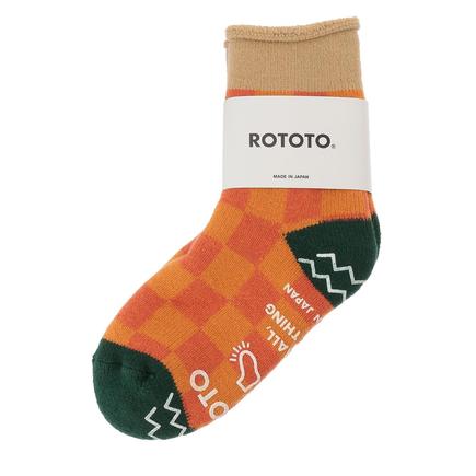 ROTOTO パイルルームソックスチェッカーボード