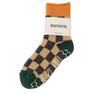  ROTOTO ROTOTO Pile Room Socks Checkerboad画像1