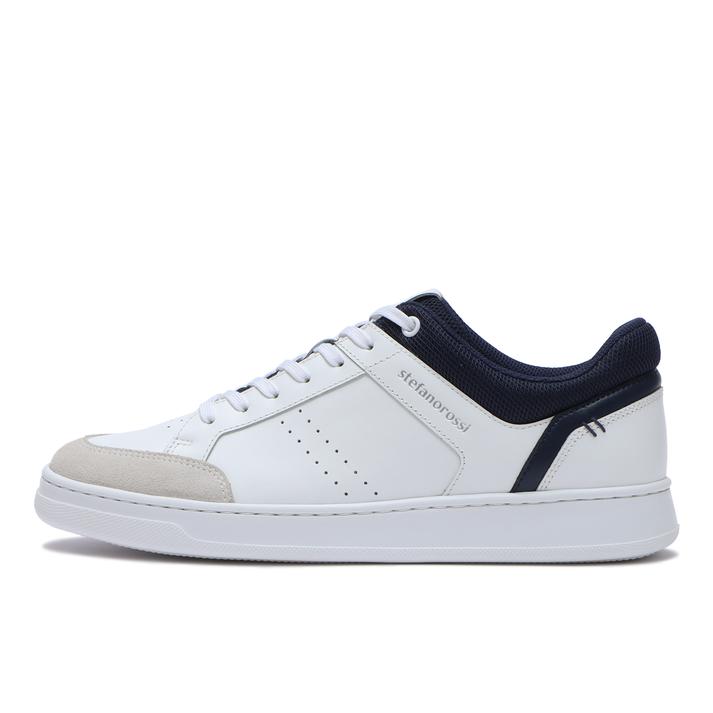 【送料無料】 【STEFANO ROSSI】 ステファノロッシ ALCE CAMPO ALCE CAMPO SR04157 WHITE/NAVY 40(25-25.5cm)