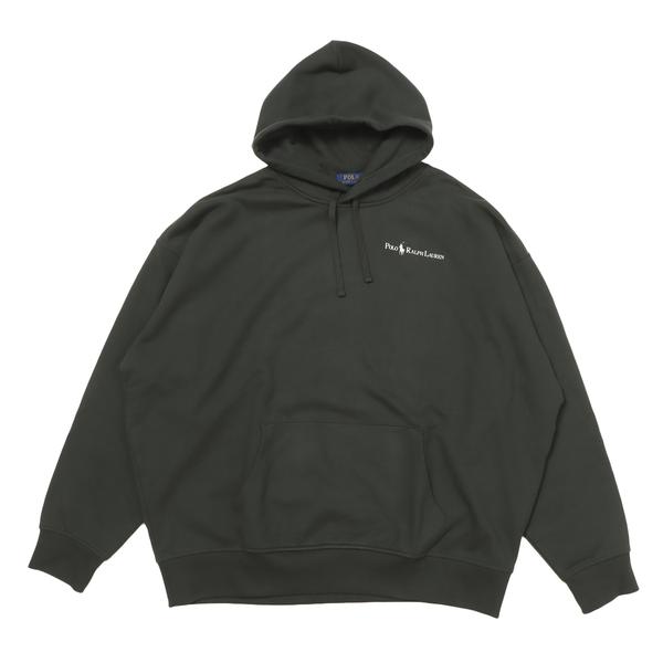 POLO RALPH LAUREN ヘビーウェイトスウェット フ―ディー ブラック XXL