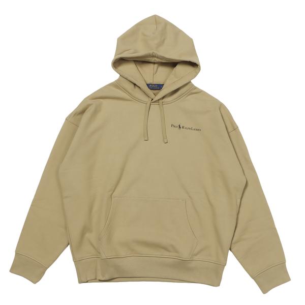 POLO RALPH LAUREN ヘビーウェイトスウェット フ―ディー カーキ L