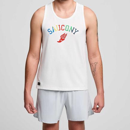 Saucony ストップウォッチグラフィックシングレット