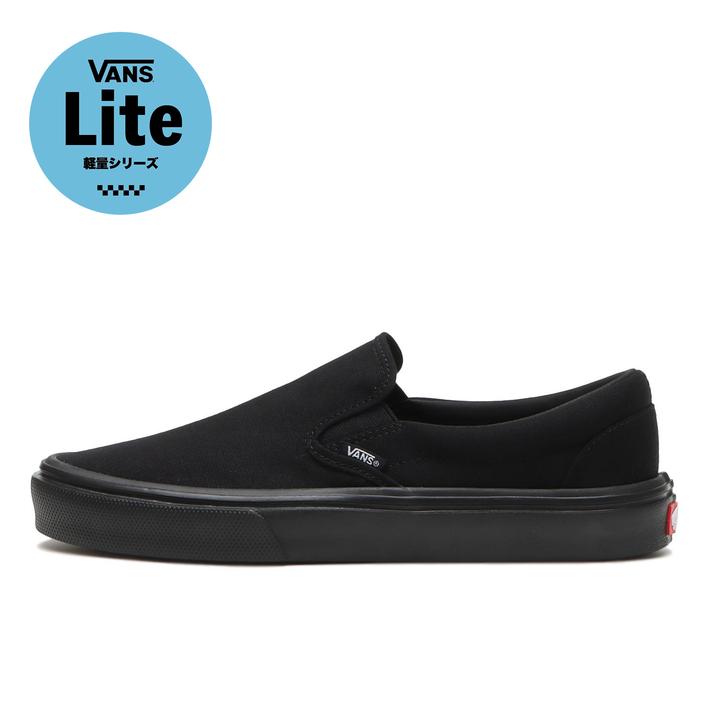 yz yVANSz @Y SLIP ON LITE Xb|Cg V98 LITE BLACK/BLACK 13(31cm)