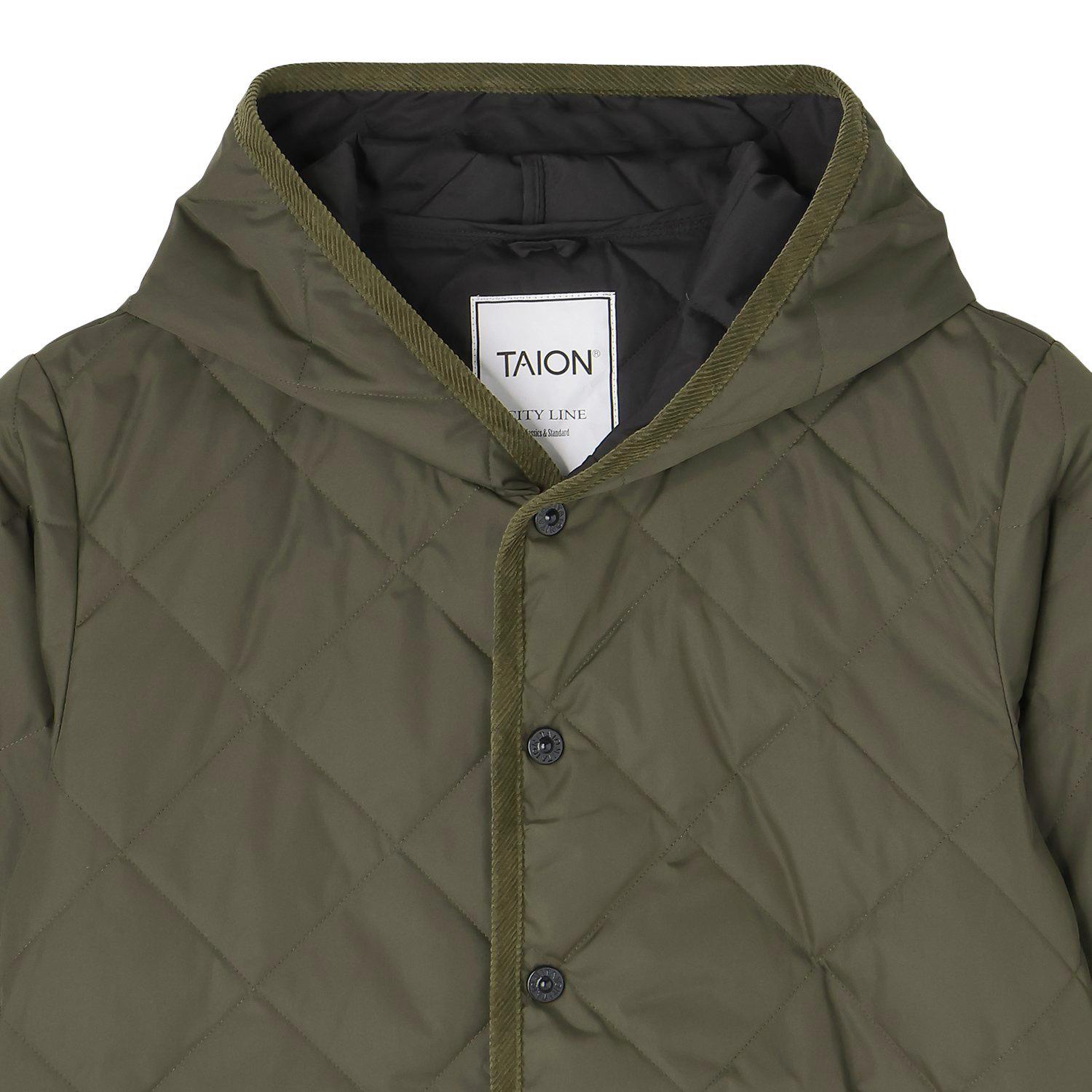 TAION TAION City Piping Hood Down Cardigan|OSHMAN'S ONLINE 公式通販 TAION TAION City Piping Hood Down Cardigan|OSHMAN'S ONLINE 公式通販